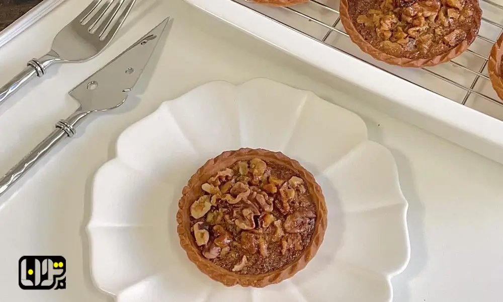 طرز تهیه تارت گردویی و مواد لازم