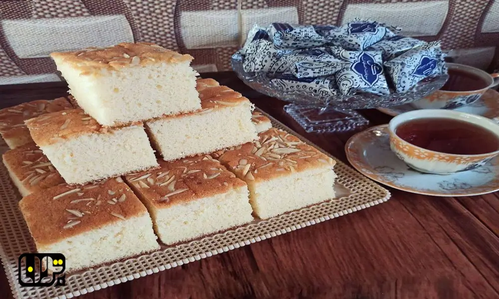 مواد لازم تهیه کیک تختهای سه رنگ